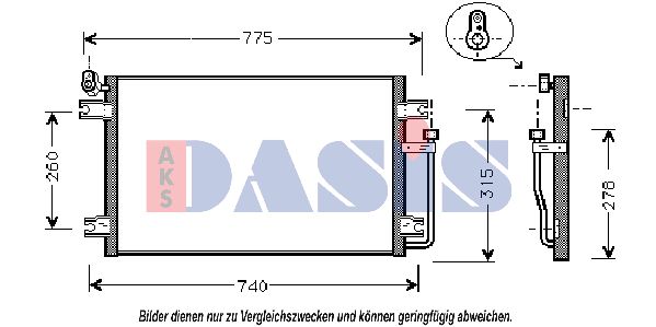 AKS DASIS Lauhdutin, ilmastointilaite 512008N